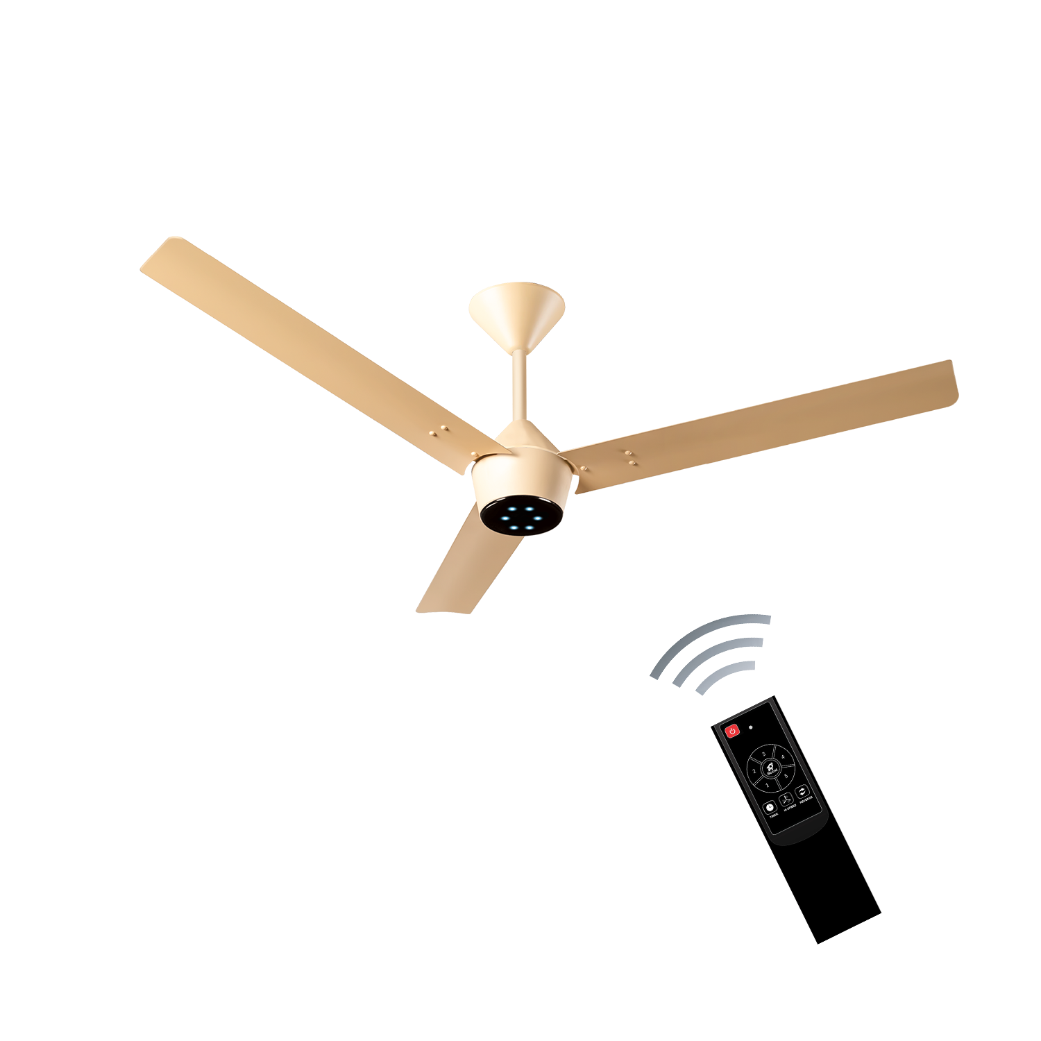 Radial BLDC Ceiling Fan with IR Remote | 3-Year Warranty | 1200 mm