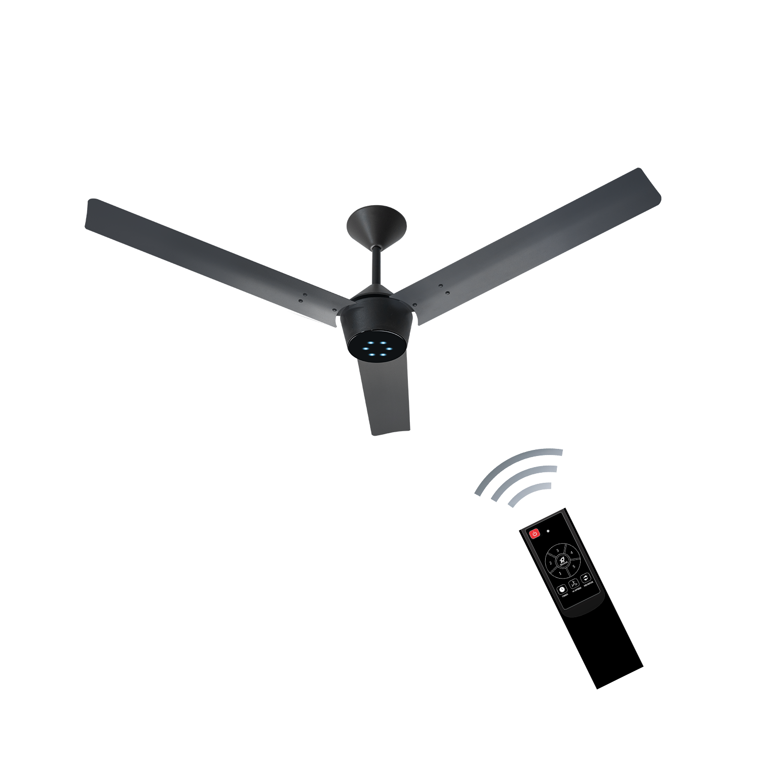 Radial BLDC Ceiling Fan with IR Remote | 3-Year Warranty | 1200 mm