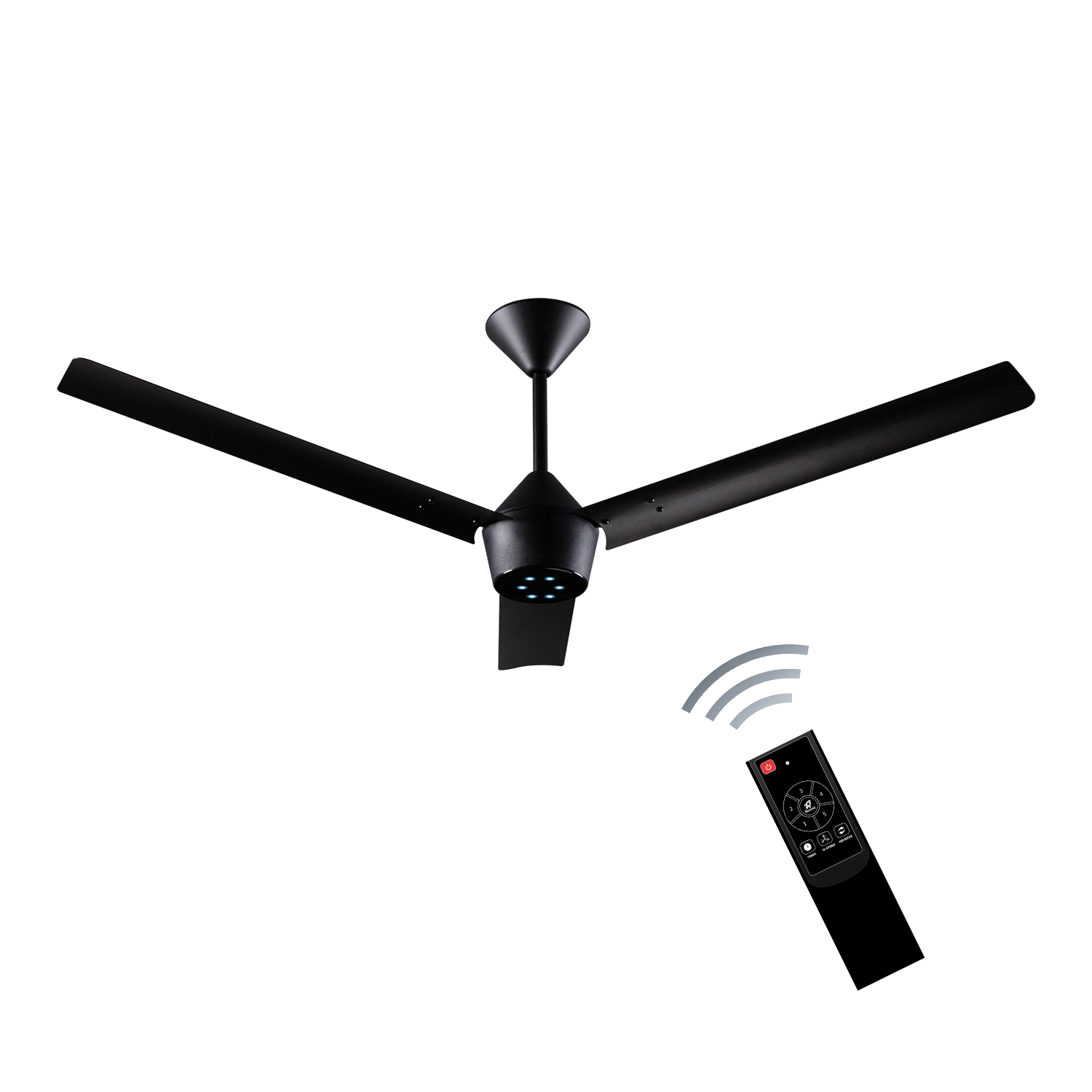 Radial BLDC Ceiling Fan with IR Remote | 3-Year Warranty | 1200 mm