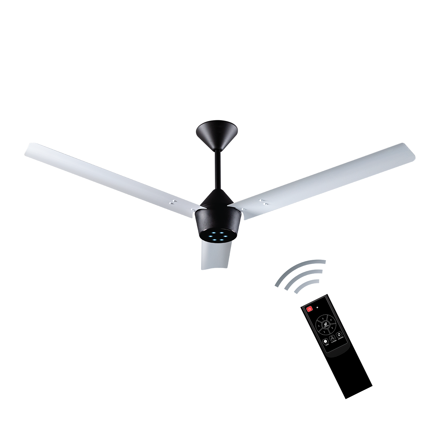 Radial BLDC Ceiling Fan with IR Remote | 3-Year Warranty | 1200 mm
