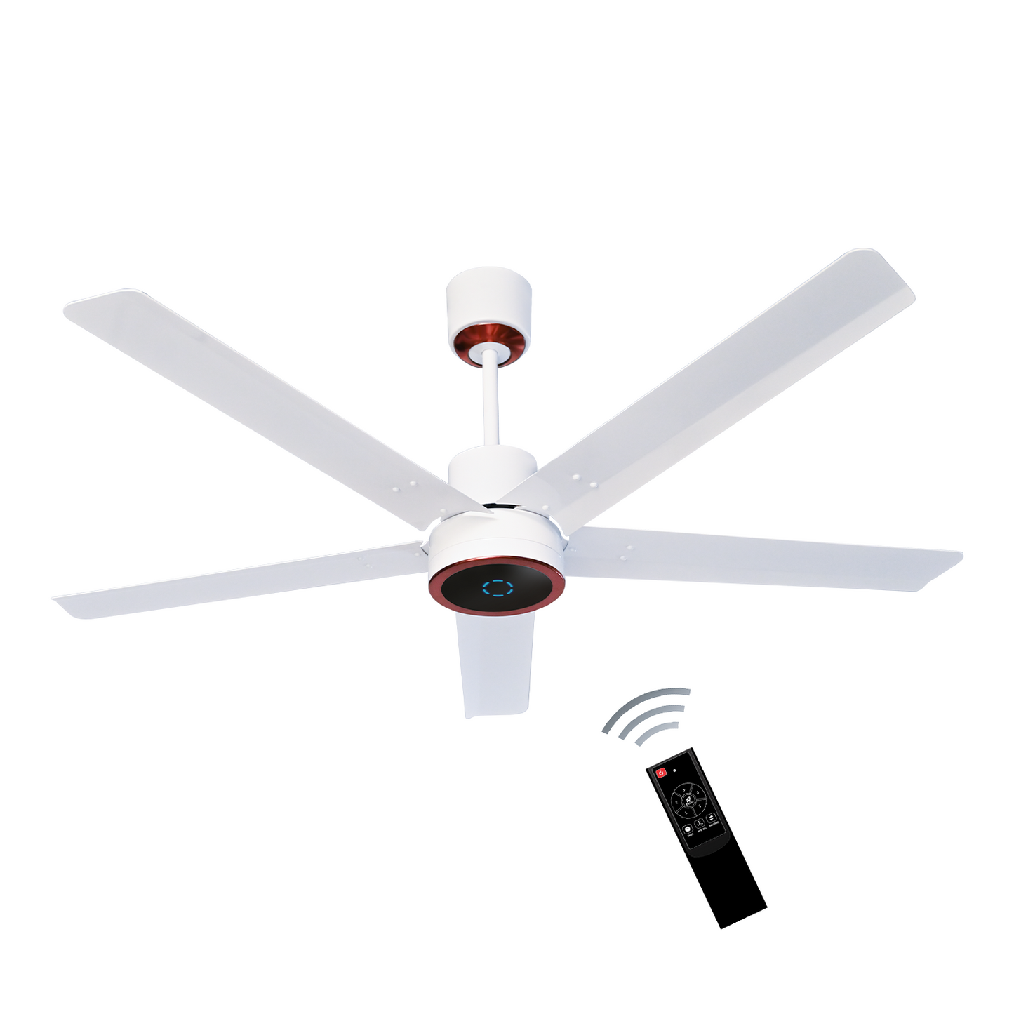 Turbine BLDC Fan with IR Remote | 3-Year Warranty | 1200 mm | White Finish