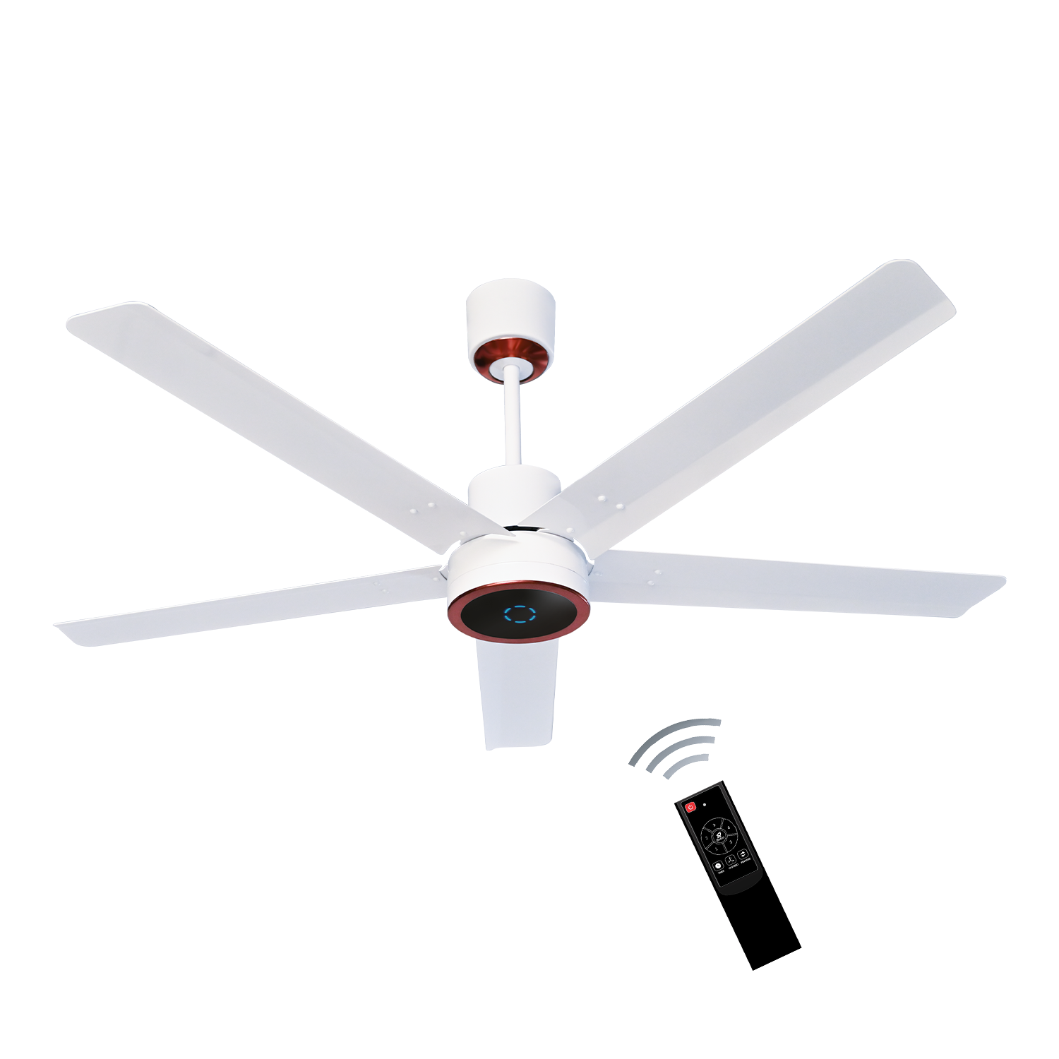 Turbine BLDC Fan with IR Remote | 3-Year Warranty | 1200 mm | White Finish
