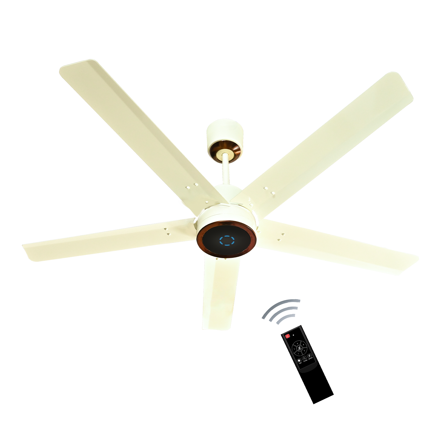 Turbine BLDC Fan with IR Remote | 3-Year Warranty | 1200 mm | White Finish