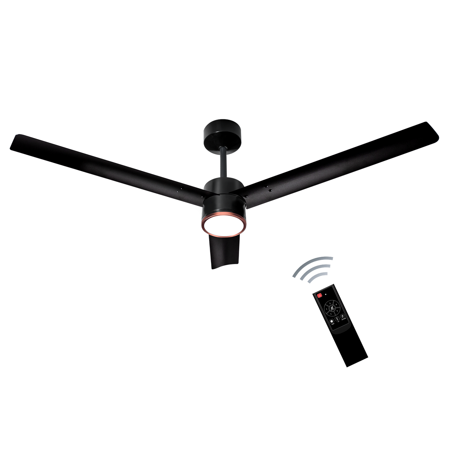 Size Zero Crown Glow BLDC Ceiling Fan with 3 Mode Underlight | IR Remote | 3-Year Warranty | 1200 mm | White White Copper Finish