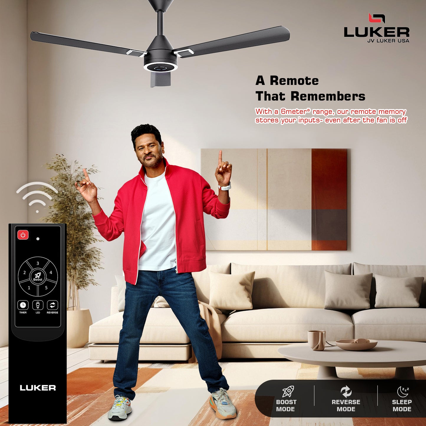 Size Alpha Galaxy BLDC Fan with IR Remote | 3-Year Warranty | 1320 mm