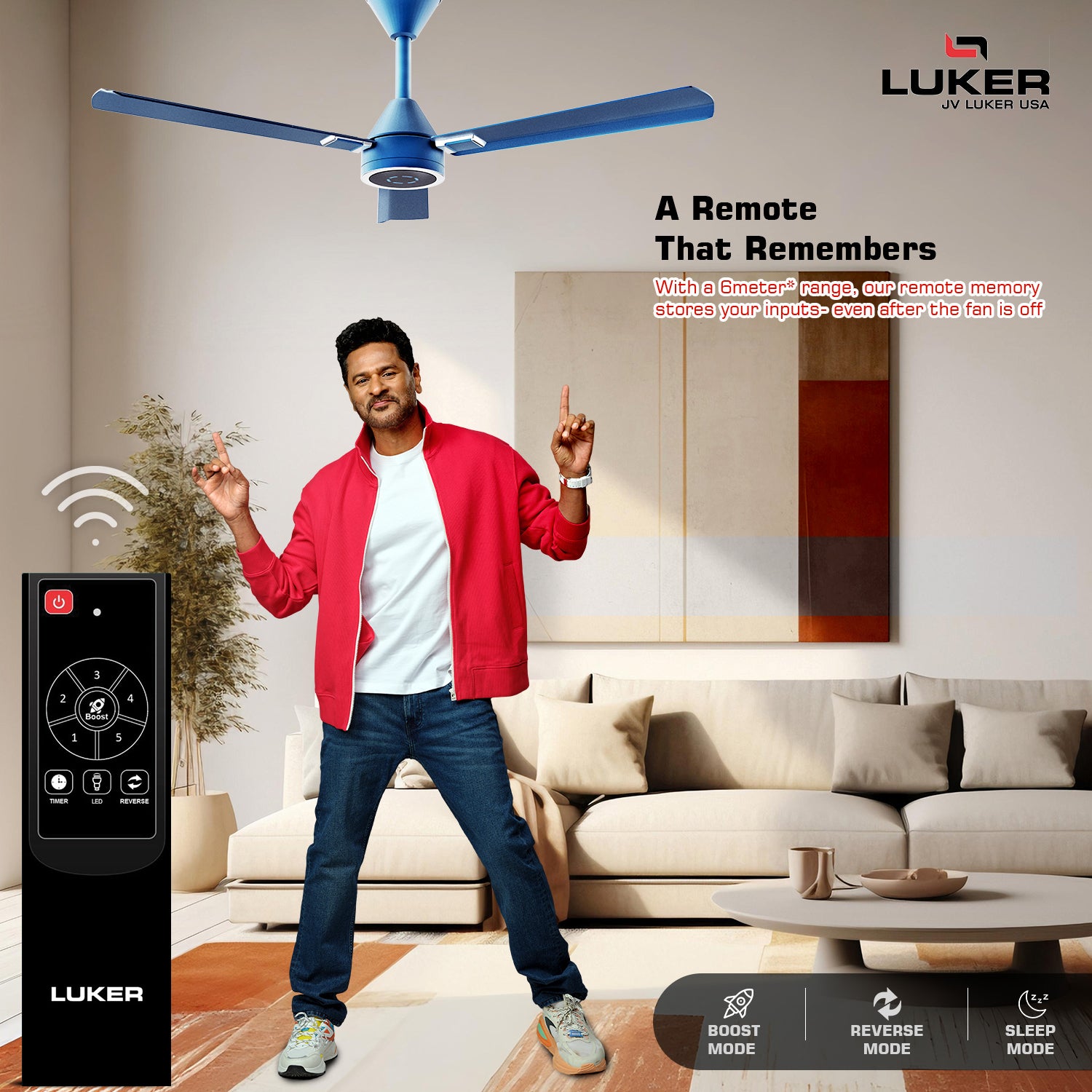 Size Alpha Galaxy BLDC Fan with IR Remote | 3-Year Warranty | 1320 mm