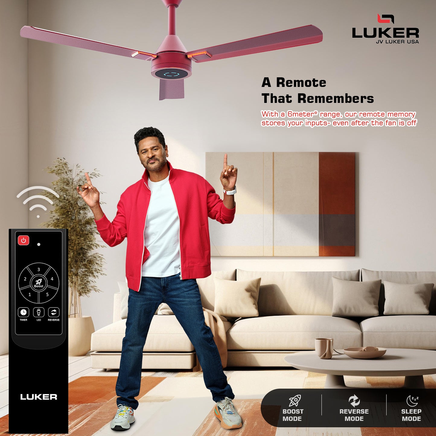 Size Alpha Galaxy BLDC Fan with IR Remote | 3-Year Warranty | 1320 mm