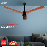 Size Zero Neo Wood BLDC Ceiling Fan with IR Remote | 3-Year Warranty | 1200 mm