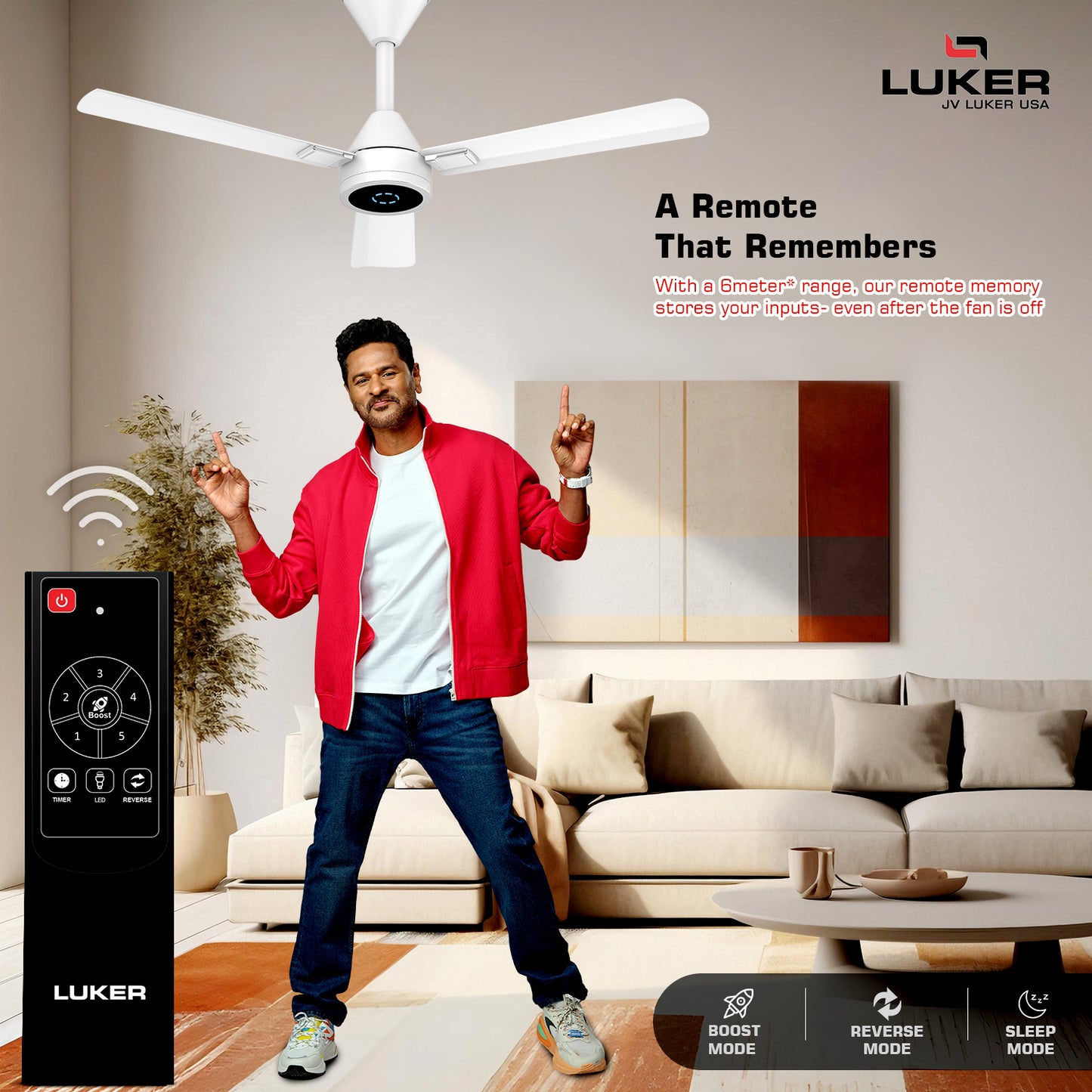 Size Alpha Galaxy BLDC Fan with IR Remote | 3-Year Warranty | 1320 mm
