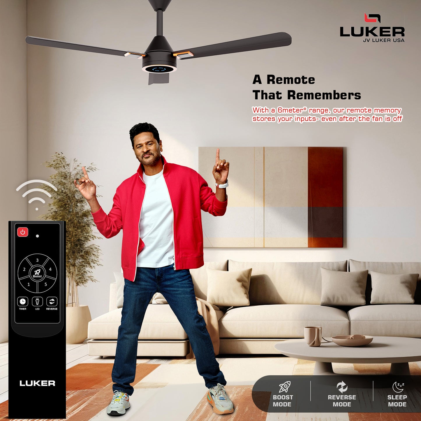 Size Alpha Galaxy BLDC Fan with IR Remote | 3-Year Warranty | 1320 mm