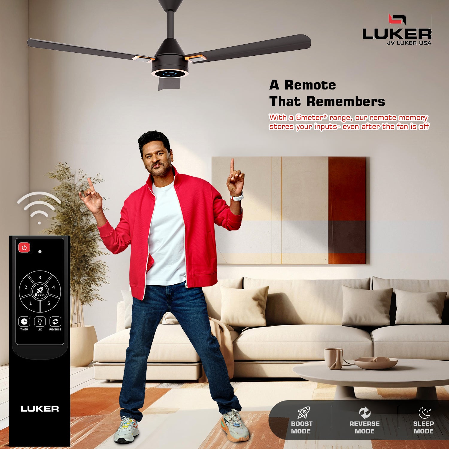 Size Alpha Galaxy BLDC Fan with IR Remote | 3-Year Warranty | 1320 mm