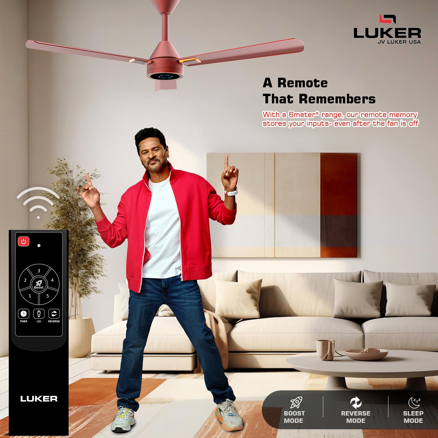 Size Alpha Galaxy BLDC Fan with IR Remote | 3-Year Warranty | 1320 mm