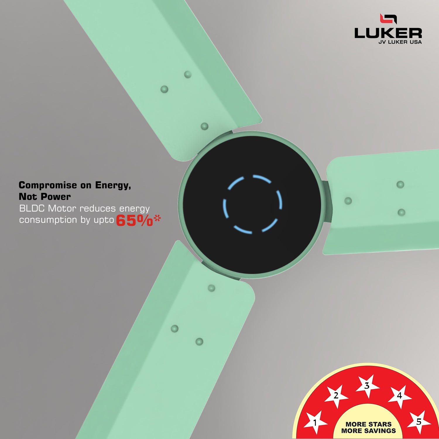 Size Alpha Cosmos BLDC Fan with IR Remote | 3-Year Warranty | 1200 mm