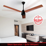 Size Zero Neo Wood BLDC Ceiling Fan with IR Remote | 3-Year Warranty | 1200 mm