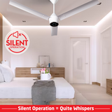 Radial BLDC Ceiling Fan with IR Remote | 3-Year Warranty | 1200 mm