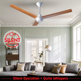 Radial Wood BLDC Ceiling Fan with IR Remote | 3-Year Warranty | 1200 mm