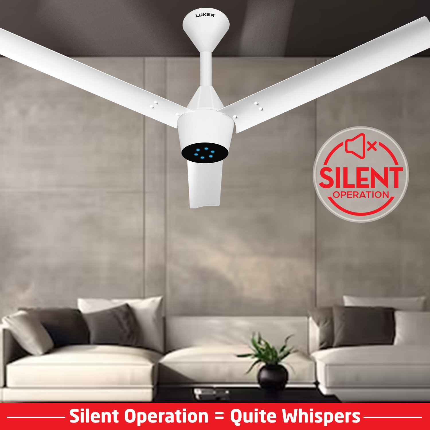 Radial Plus BLDC Ceiling Fan with IR Remote | 3-Year Warranty | 1200 mm