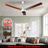 Radial Wood BLDC Ceiling Fan with IR Remote | 3-Year Warranty | 1200 mm