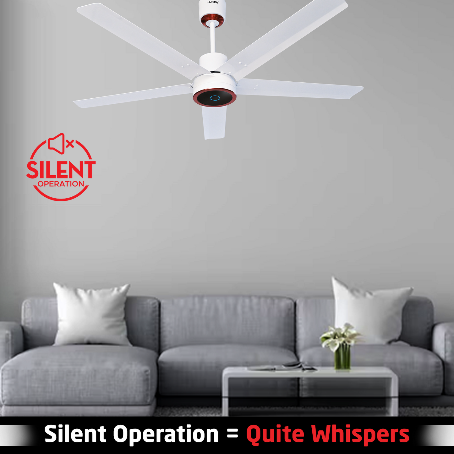 Turbine BLDC Fan with IR Remote | 3-Year Warranty | 1200 mm | White Finish