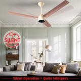 Radial Wood BLDC Ceiling Fan with IR Remote | 3-Year Warranty | 1200 mm