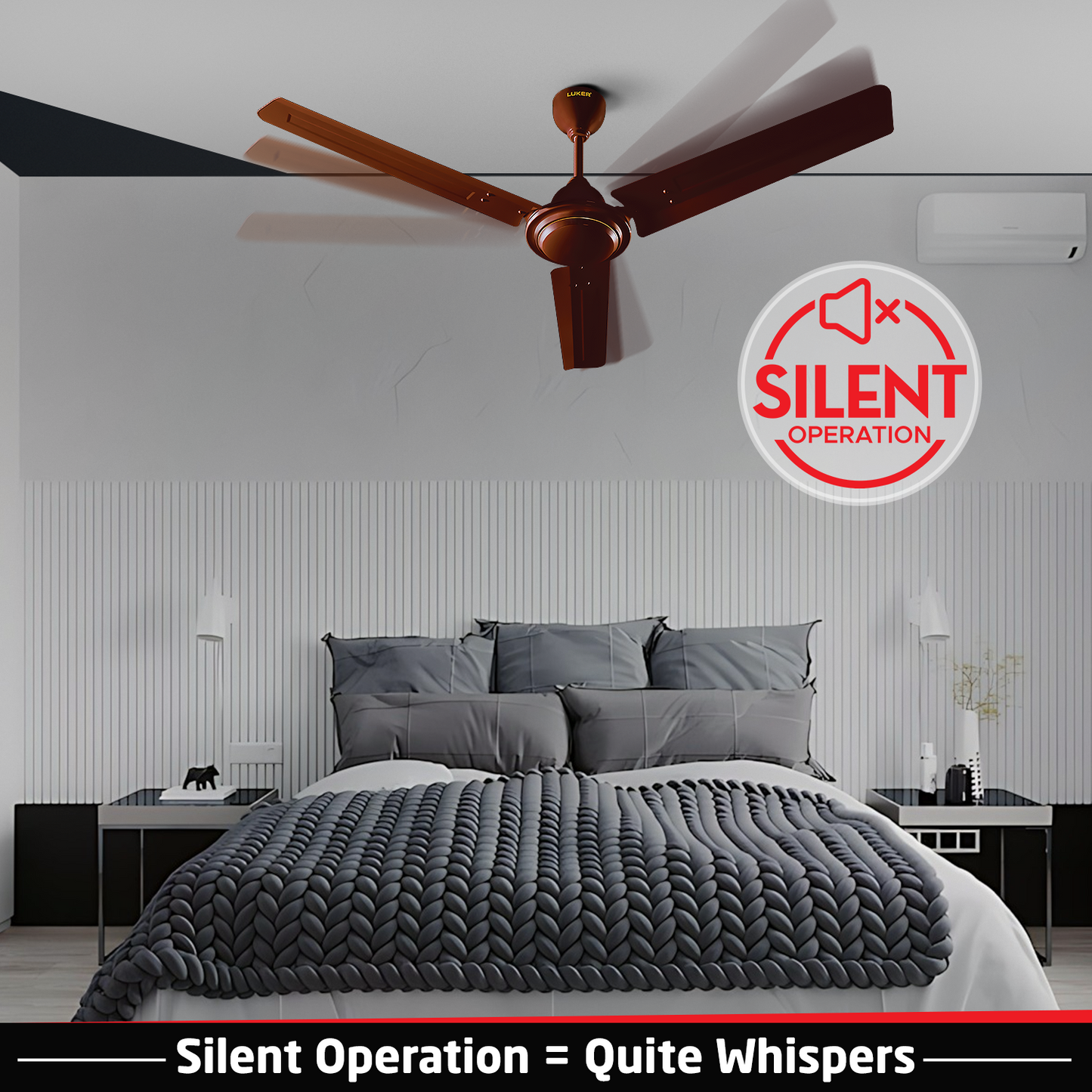 Nano XL Standard Ceiling Fan with Regulator | 2-Year Warranty | 1200 mm