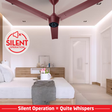 Radial BLDC Ceiling Fan with IR Remote | 3-Year Warranty | 1200 mm