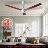 Radial Wood BLDC Ceiling Fan with IR Remote | 3-Year Warranty | 1200 mm