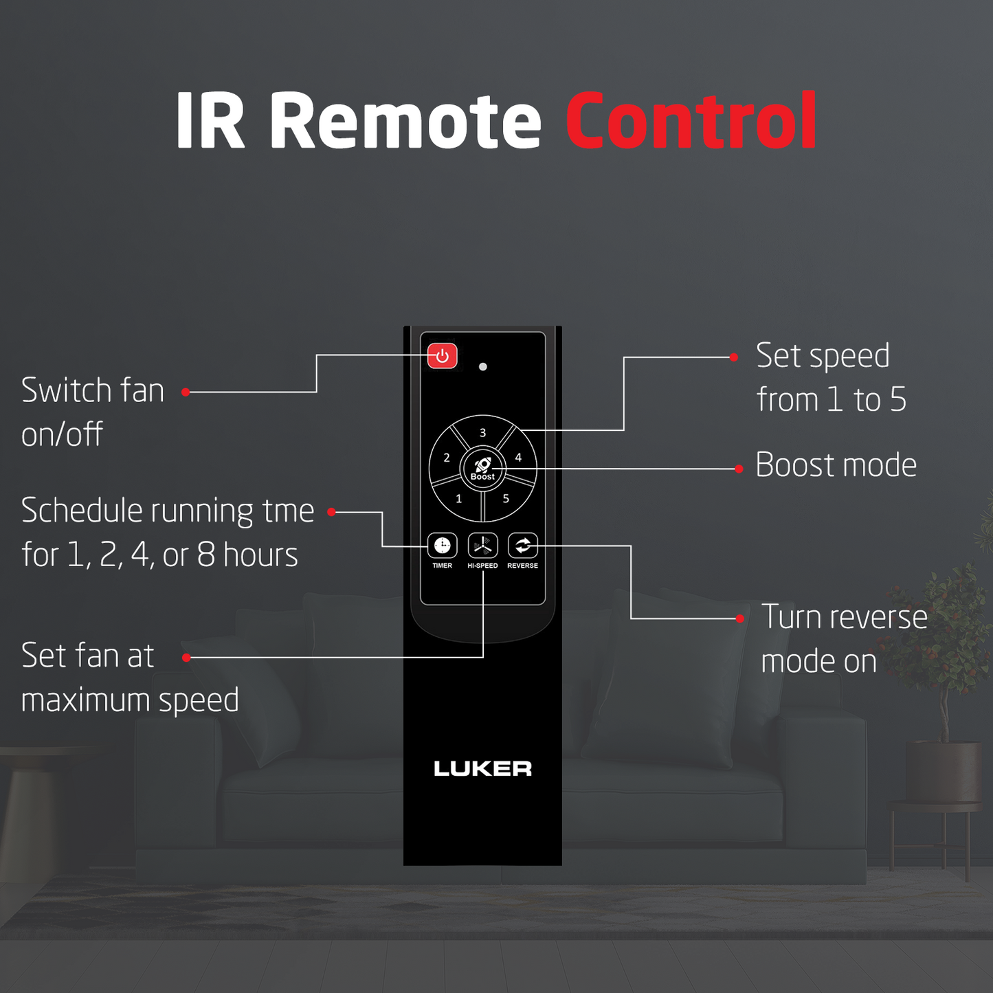 Radial Plus BLDC Ceiling Fan with IR Remote | 3-Year Warranty | 1200 mm
