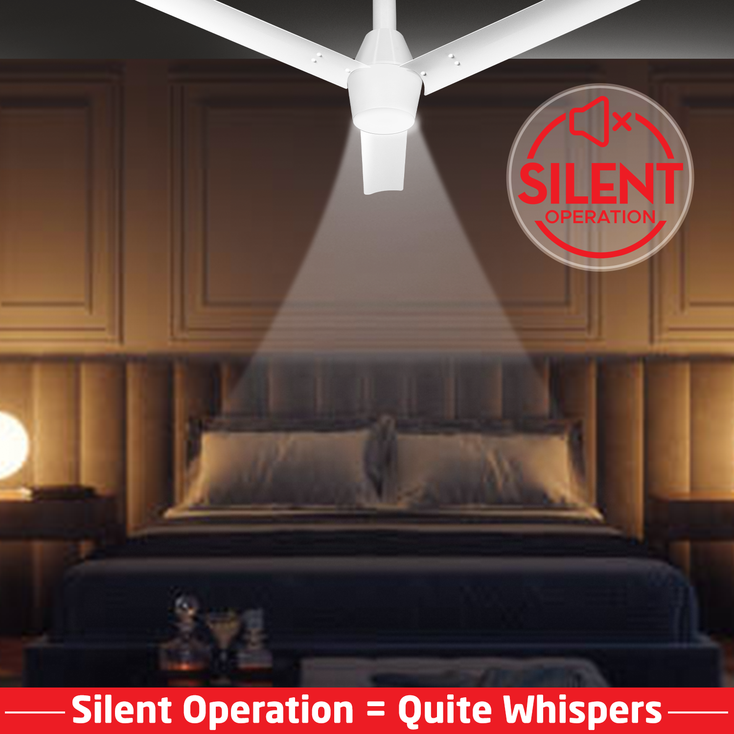 Radial Glow BLDC Ceiling Fan with 3 Mode Underlight | IR Remote | 3-Year Warranty | 1200 mm