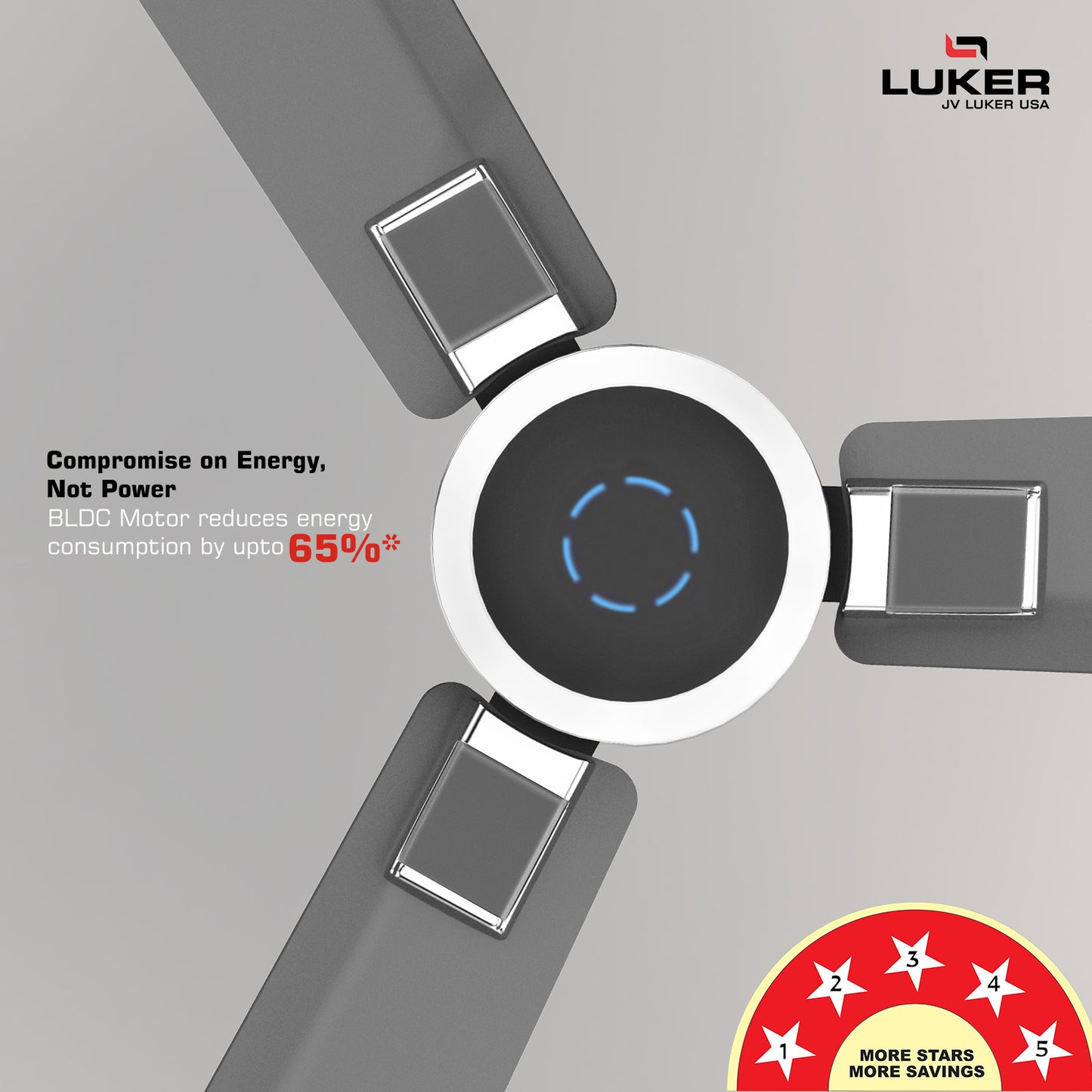 Size Alpha Galaxy BLDC Fan with IR Remote | 3-Year Warranty | 1320 mm