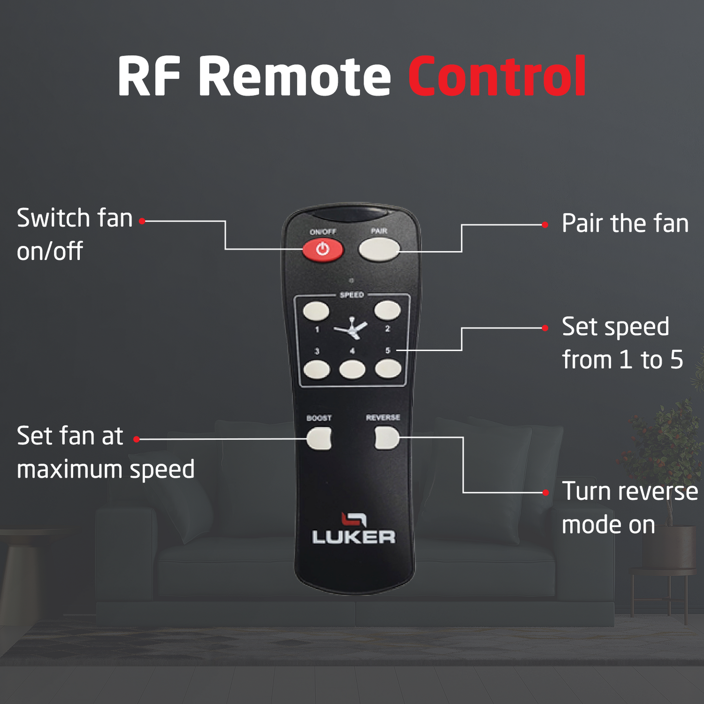 Nano XL BLDC Ceiling Fan with IR Remote | 2-Year Warranty | 1200 mm