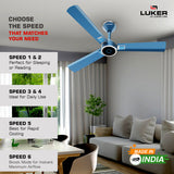 Size Alpha Galaxy BLDC Fan with IR Remote | 3-Year Warranty | 1320 mm