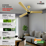 Size Alpha Galaxy BLDC Fan with IR Remote | 3-Year Warranty | 1320 mm