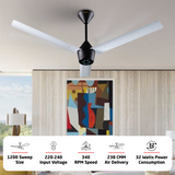 Radial BLDC Ceiling Fan with IR Remote | 3-Year Warranty | 1200 mm