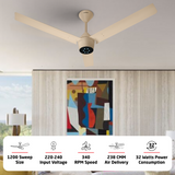 Radial BLDC Ceiling Fan with IR Remote | 3-Year Warranty | 1200 mm