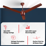 Radial BLDC Ceiling Fan with IR Remote | 3-Year Warranty | 1200 mm