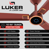 Size Alpha Galaxy BLDC Fan with IR Remote | 3-Year Warranty | 1320 mm