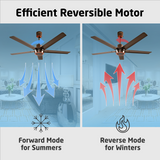 Turbine BLDC Fan with IR Remote | 3-Year Warranty | 1200 mm | White Finish