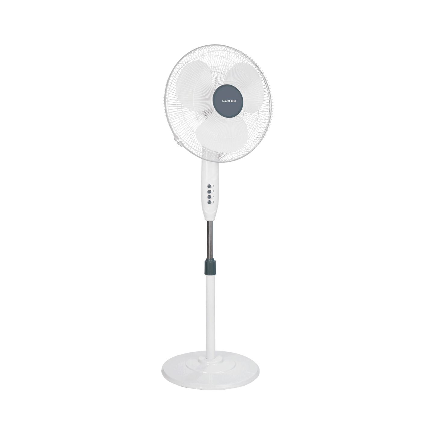 Ario L1 Pedestal Fan | 2-Year Warranty | 400mm | White Grey Finish