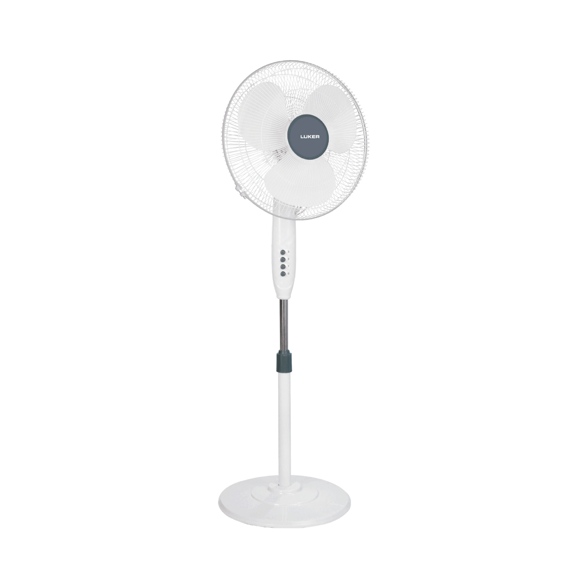 Ario L1 Pedestal Fan | 2-Year Warranty | 400mm | White Grey Finish