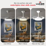 Diana BLDC Ceiling Fan with 3 Mode Underlight | RF Remote | 2 Year Warranty | 1050 mm