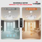 Diana BLDC Ceiling Fan with 3 Mode Underlight | RF Remote | 2 Year Warranty | 1050 mm