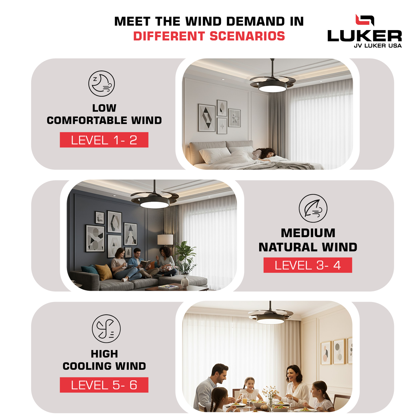 Diana BLDC Ceiling Fan with 3 Mode Underlight | RF Remote | 2 Year Warranty | 1050 mm