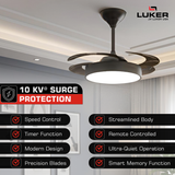 Diana BLDC Ceiling Fan with 3 Mode Underlight | RF Remote | 2 Year Warranty | 1050 mm