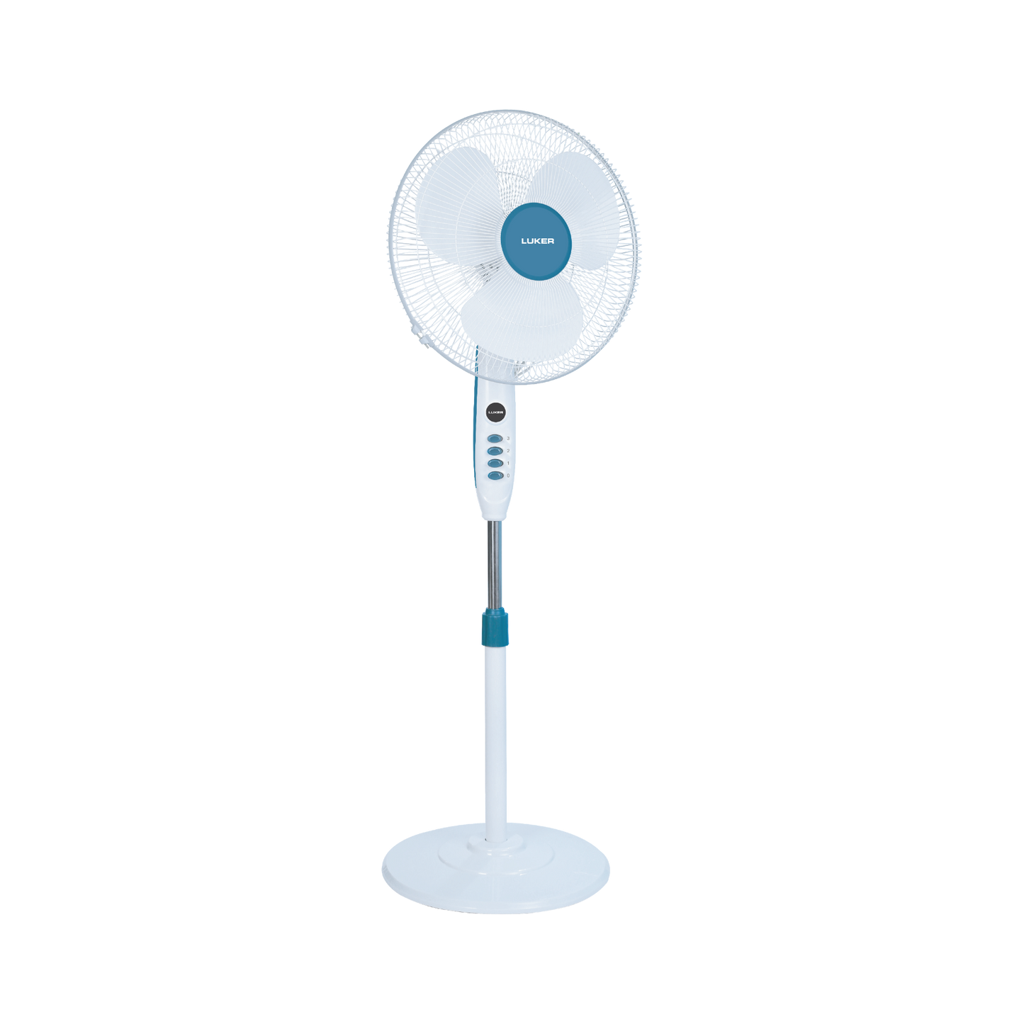 Favio L1 Pedestal Fan | 2-Year Warranty | 400mm | White Blue Finish