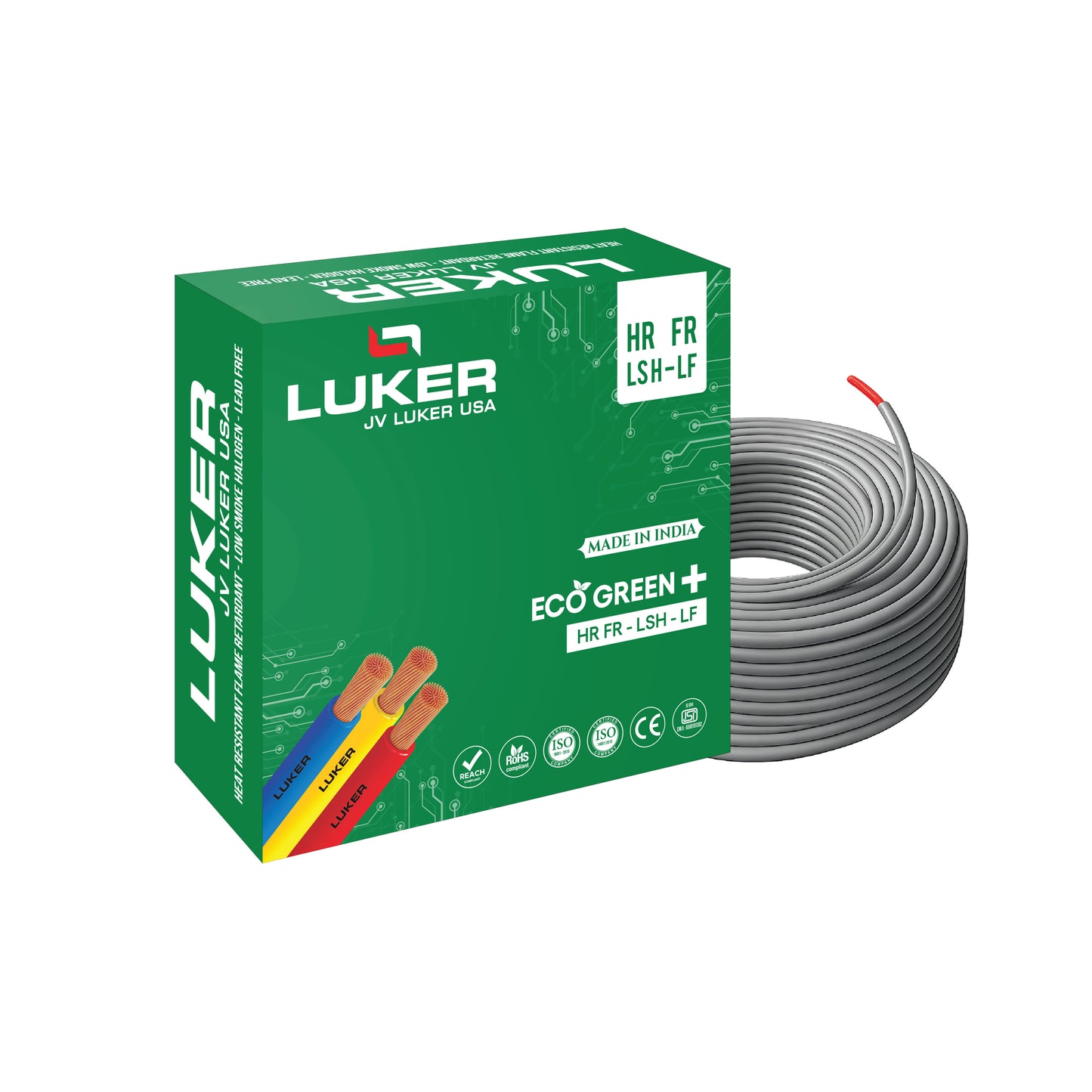 Eco Green + HR-FR-LSH-LF | 1.00 SQMM | Class 5 (90Mtr)