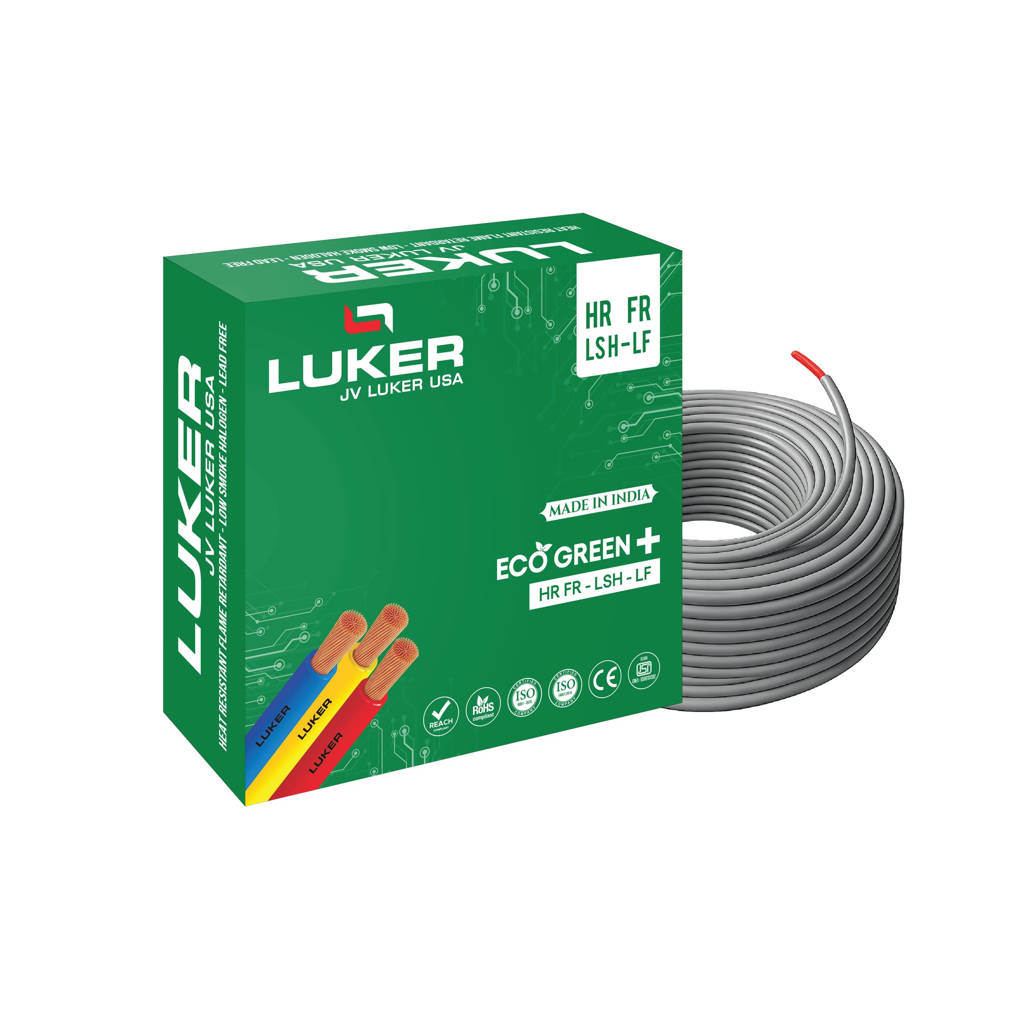 Eco Green + HR-FR-LSH-LF | 1.00 SQMM | Class 5 (90Mtr)