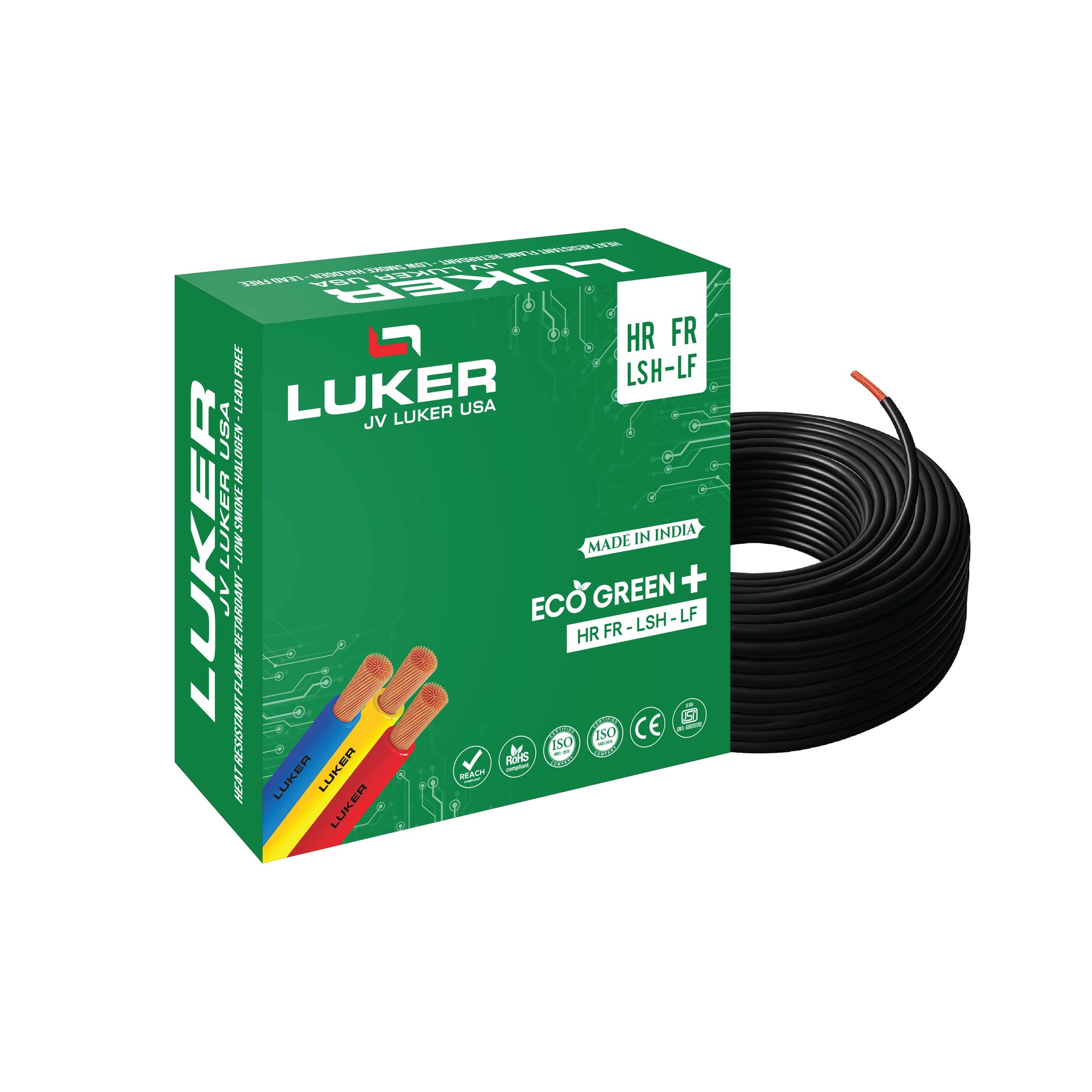 Eco Green + HR-FR-LSH-LF | 1.50 SQMM | Class 5 (90Mtr)
