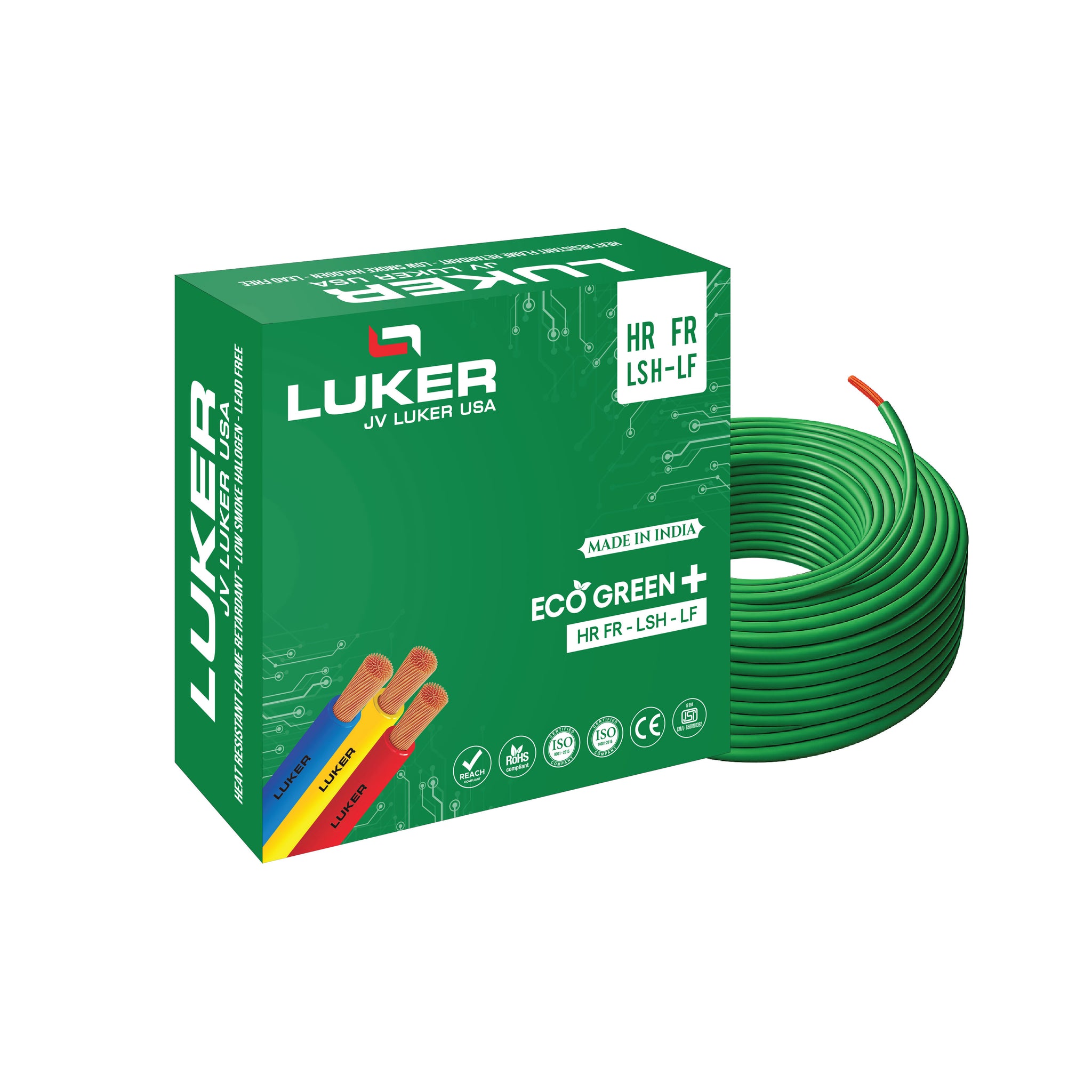 Eco Green + HR-FR-LSH-LF | 1.50 SQMM | Class 5 (90Mtr)