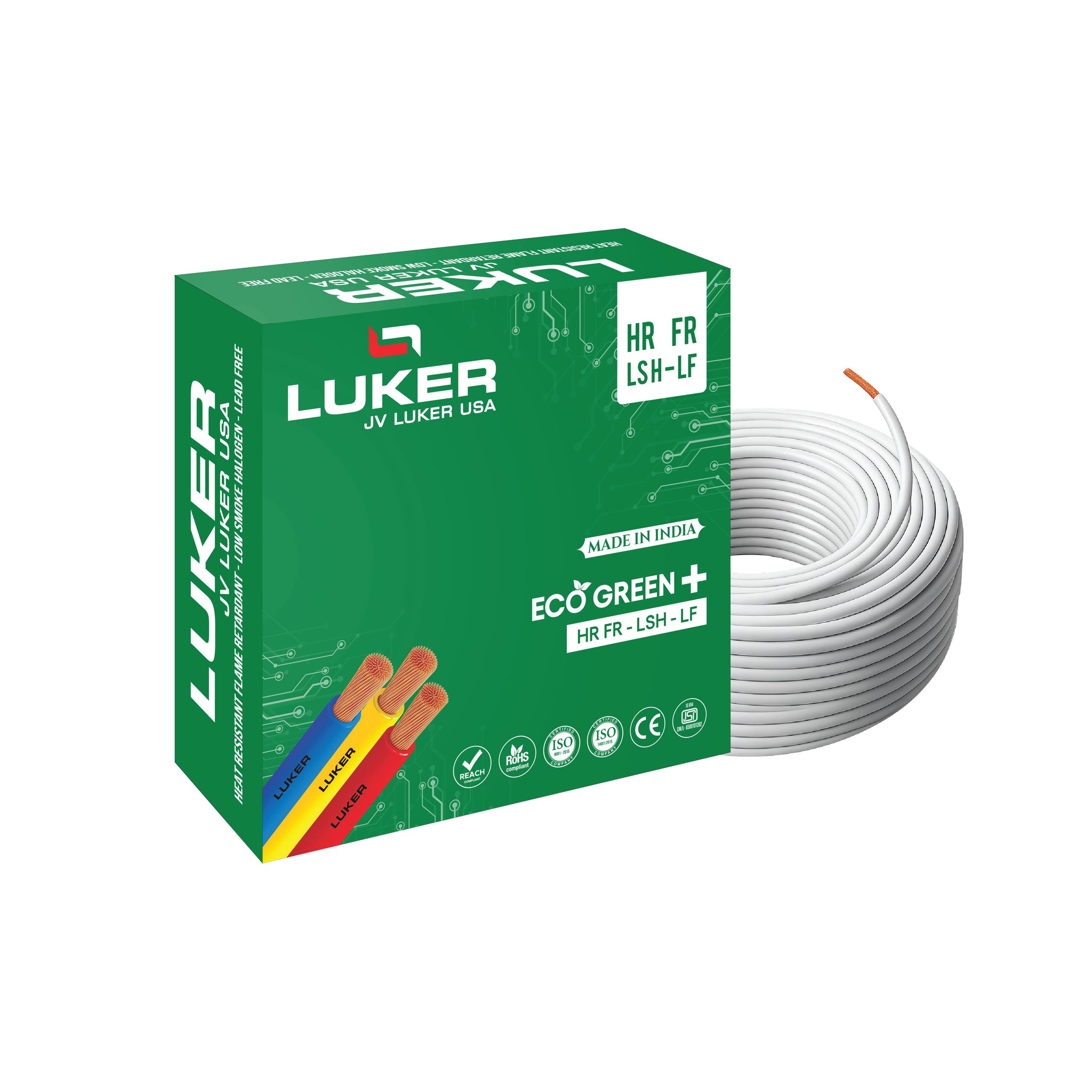 Eco Green + HR-FR-LSH-LF | 2.50 SQMM | Class 5 (90Mtr)